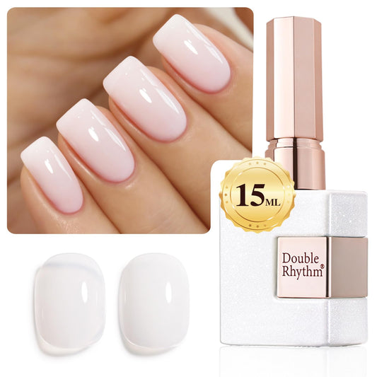 Double Rhythm front bottle showing milky white shade and true color