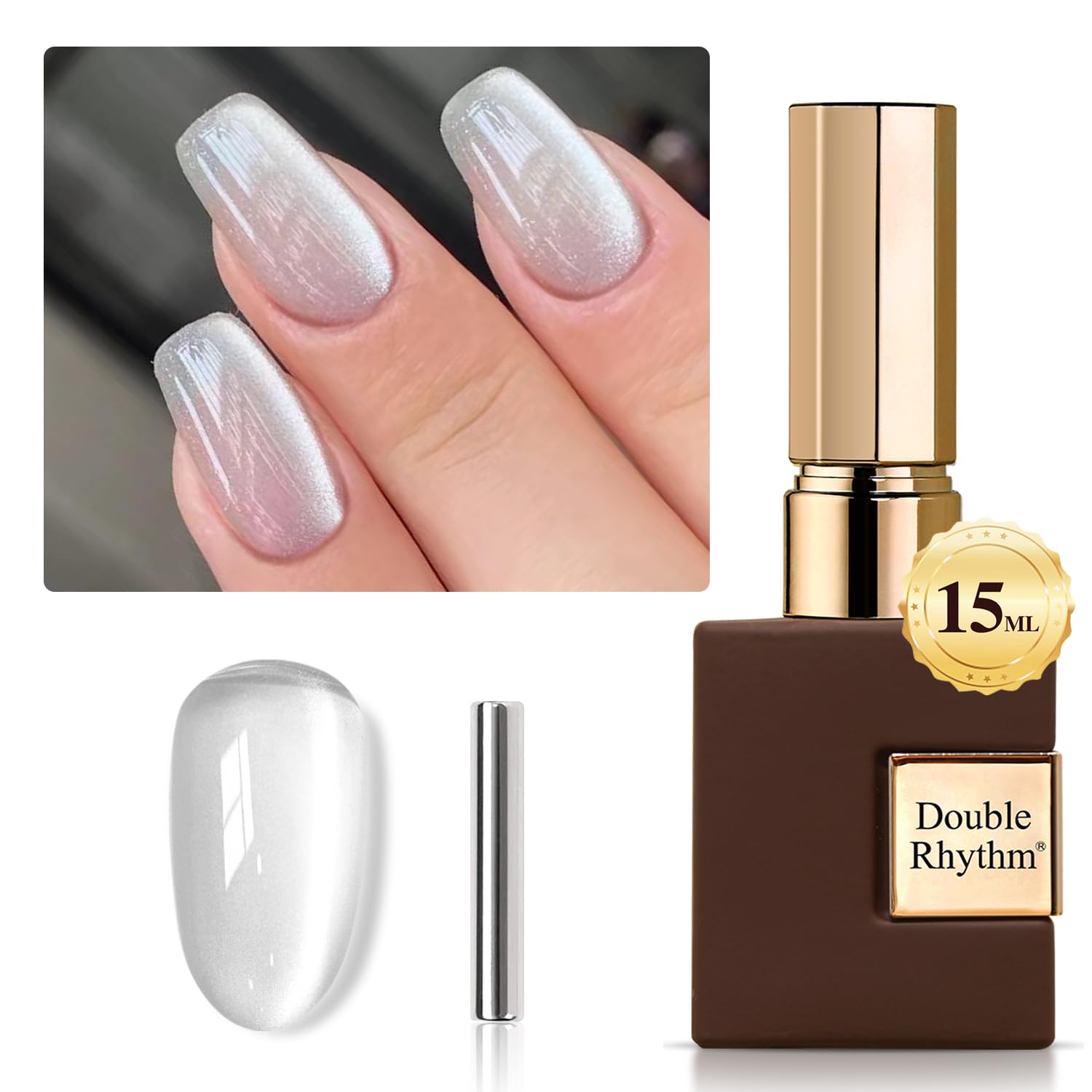 Double Rhythm front bottle showing label and 15ml size for easy identification and use