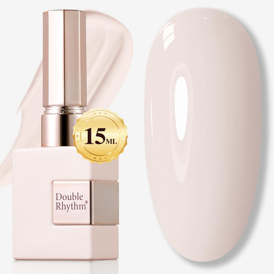 Double Rhythm front label 15ml bottle showing clear shade and brand benefits