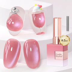 Double Rhythm bottle front label showing grape lavender color and holographic shimmer