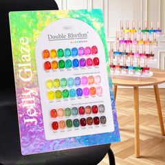 Double Rhythm front packaging showing neon jelly set benefits
