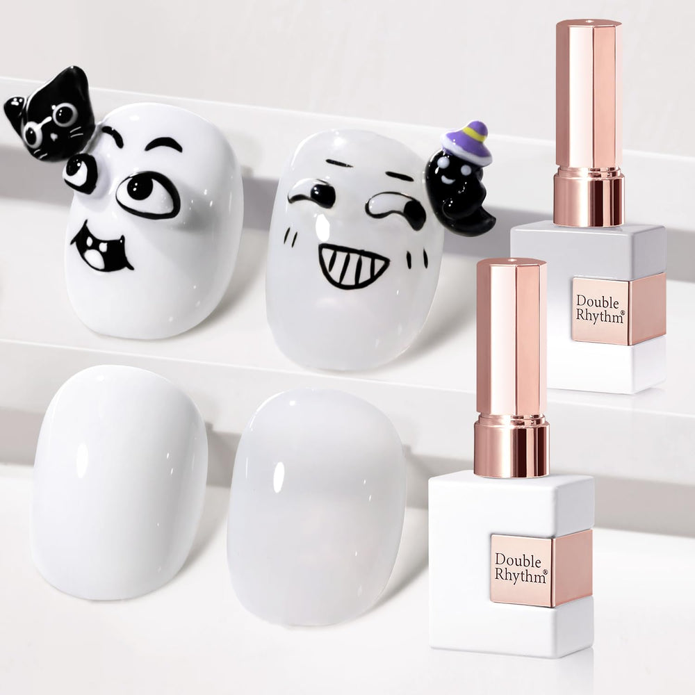 Double Rhythm front packaging shows both white and black gels for versatile looks
