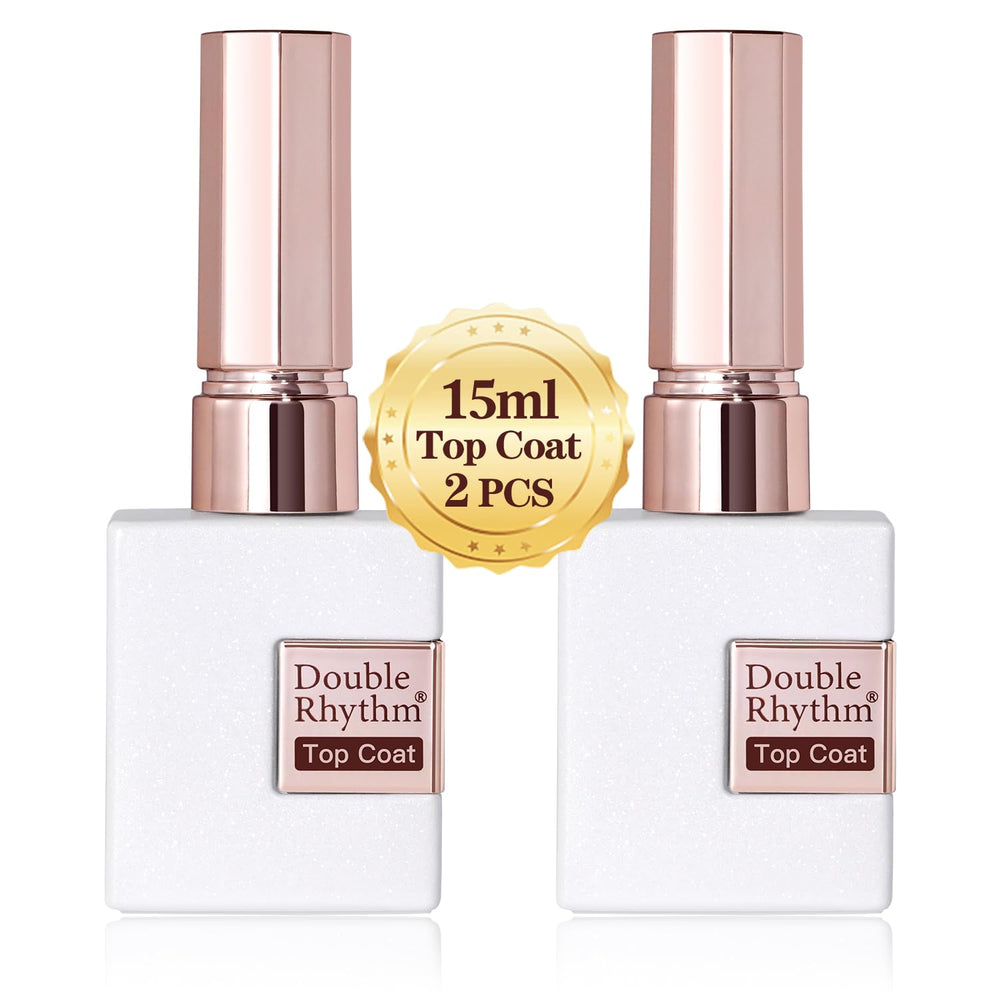 Double Rhythm front packaging showing both 15ml bottles and clear glossy finish benefit