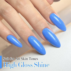 Double Rhythm gel being cured under LED lamp to show quick curing and durability benefit