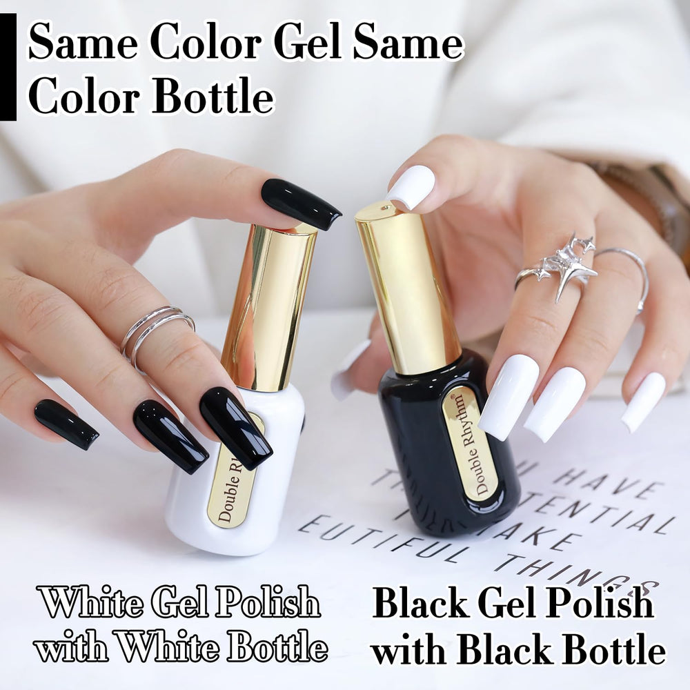 Double Rhythm gold handle cap detail showing premium applicator finish