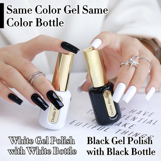 Double Rhythm gold handle cap detail showing premium applicator finish