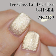 Double Rhythm gold layered over dark base revealing dramatic magnetic stripe effect
