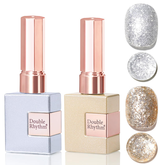 Double Rhythm front packaging showing gold and silver bottles for easy gifting