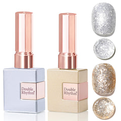 Double Rhythm front packaging showing gold and silver bottles for easy gifting