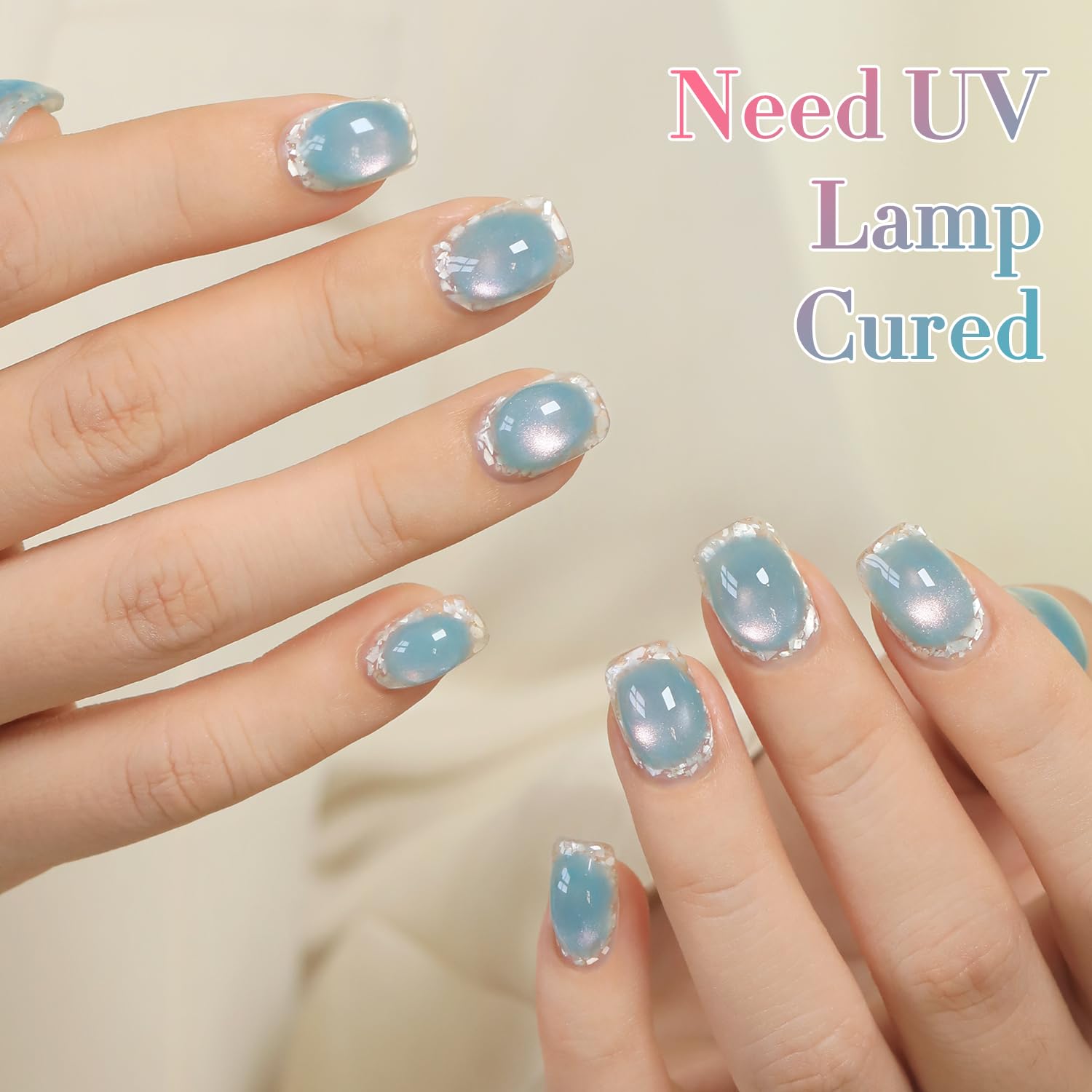 Double Rhythm polish glitter catching light showing holographic sparkle benefit