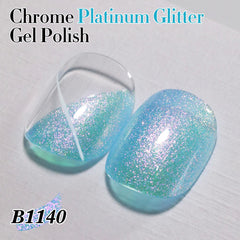 Double Rhythm close-up glitter detail highlighting fine holographic shimmer for depth