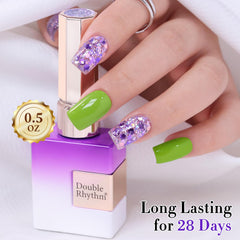 Double Rhythm polish being applied in salon for professional finish