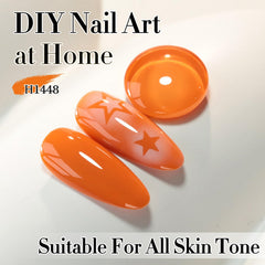 Double Rhythm jelly polish texture swatch demonstrating translucent depth and layering