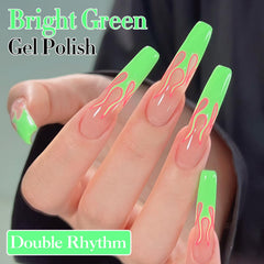 Double Rhythm label and cap close-up highlighting product details and easy grip benefit