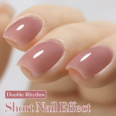 Double Rhythm label close-up highlighting ingredients and low-odor benefit