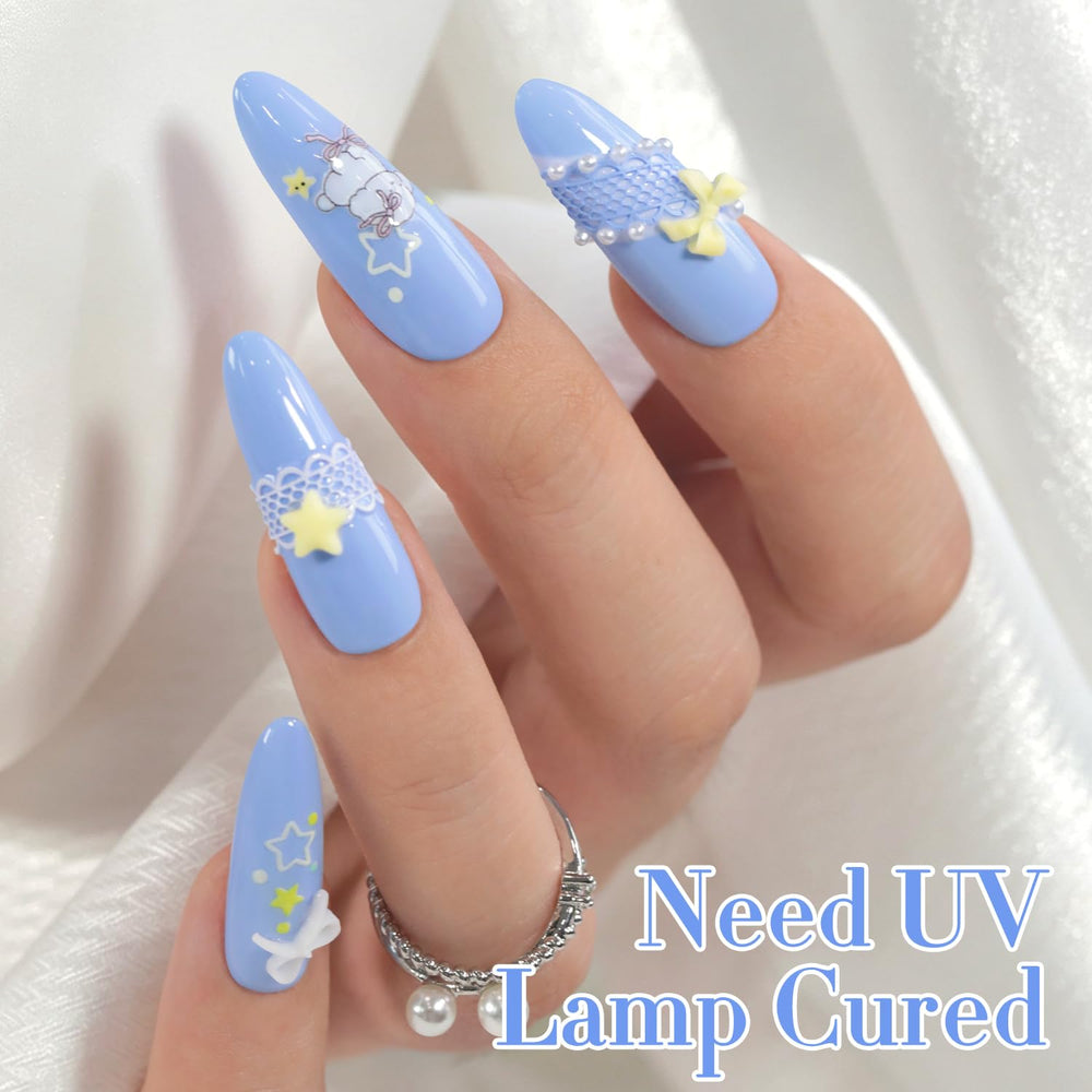 Double Rhythm French manicure design showing pastel versatility for salon-style looks