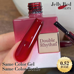 Double Rhythm layered coats comparison revealing buildable depth from sheer to rich