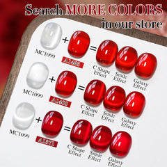 Double Rhythm layered jelly finish on nail for depth and multi-dimensional shine
