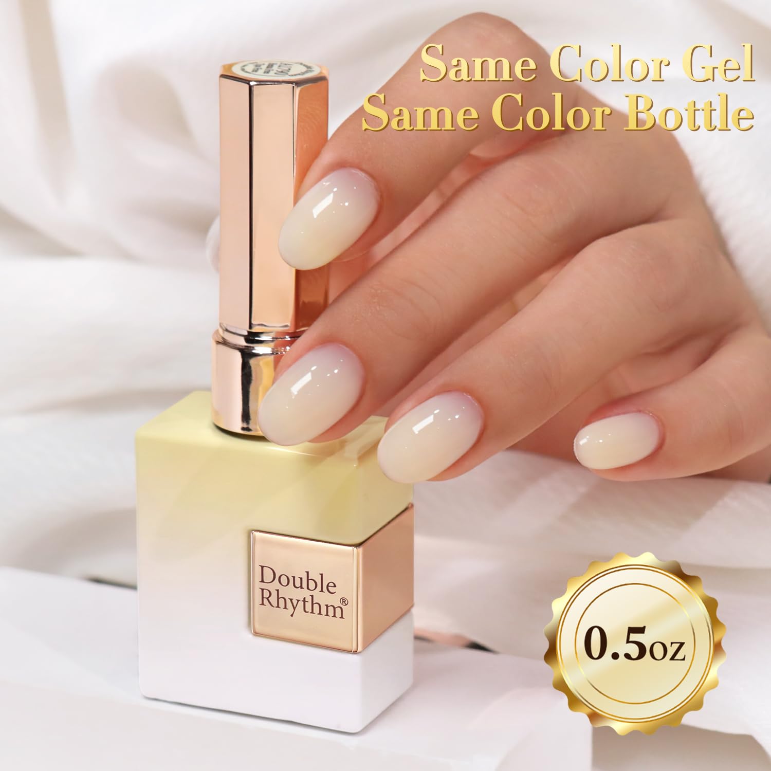 Double Rhythm layered translucency detail demonstrating buildable jelly effect