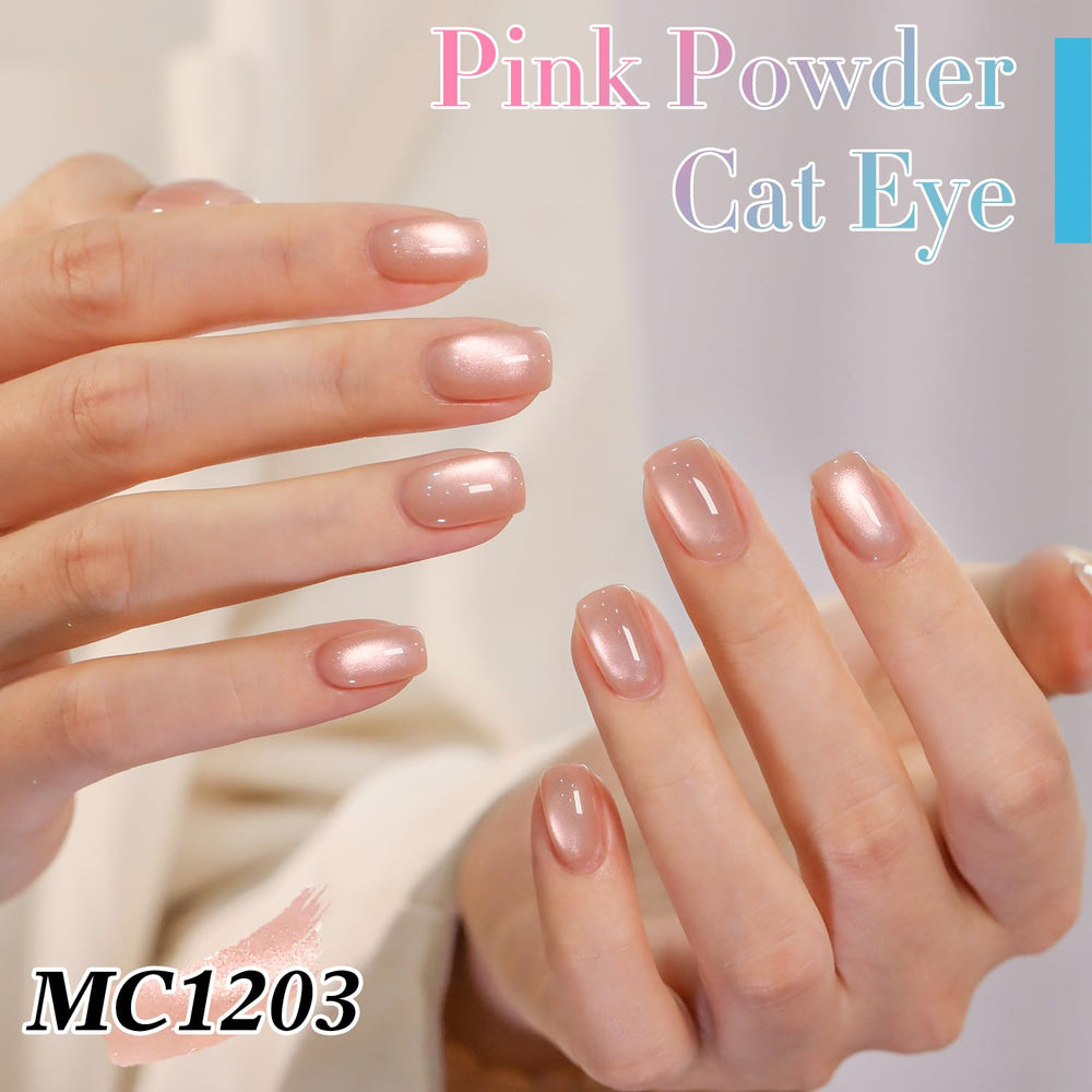 Double Rhythm magnet effect in action producing clear cat-eye shimmer
