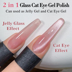 Double Rhythm magnet held above nail showing cat-eye formation benefit