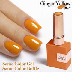 Double Rhythm manicure in use lifestyle photo demonstrating salon-quality shine