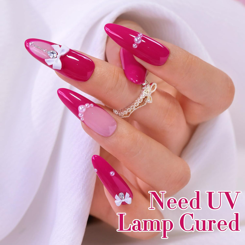 Double Rhythm lifestyle handshot with manicure showcasing wearable soft rose-pink