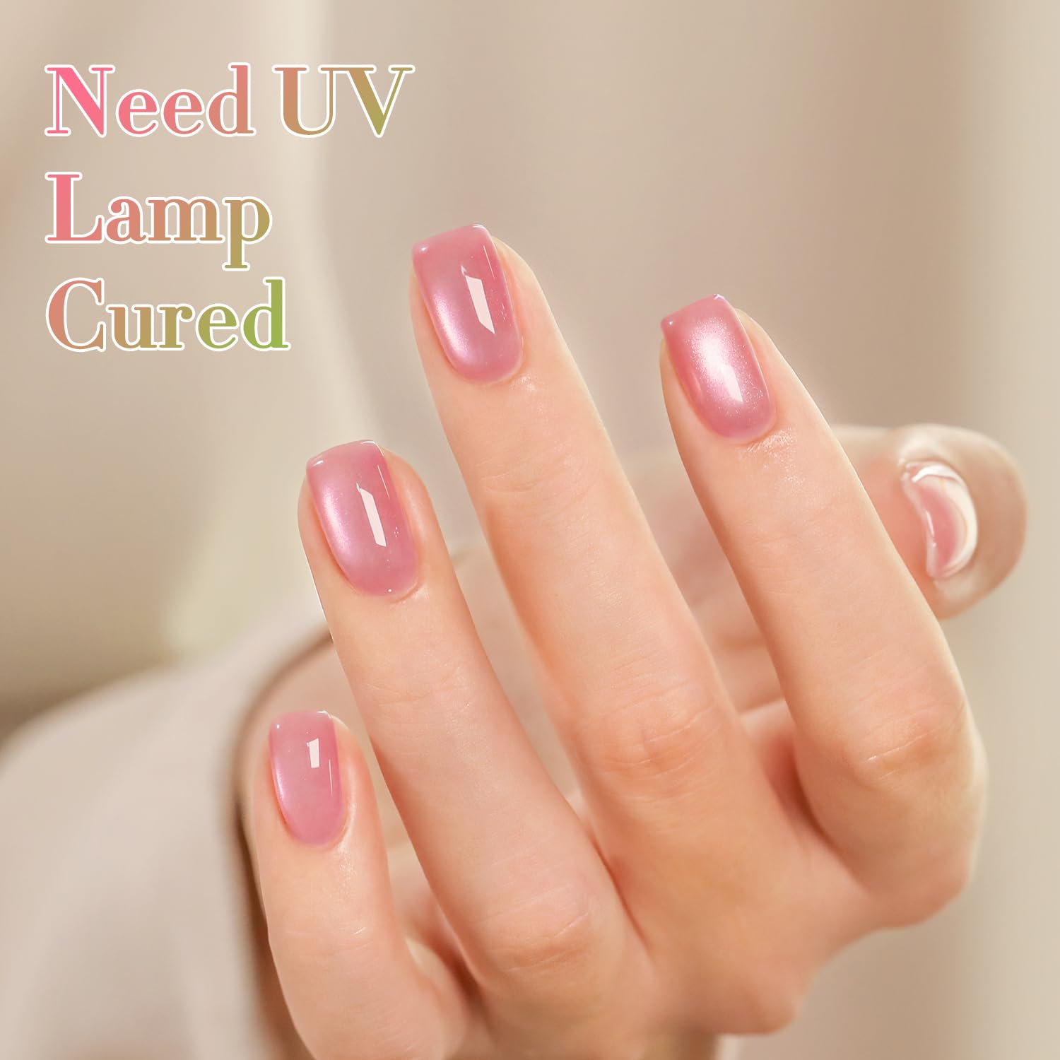 Double Rhythm manicure on model hands showing salon-quality glossy finish