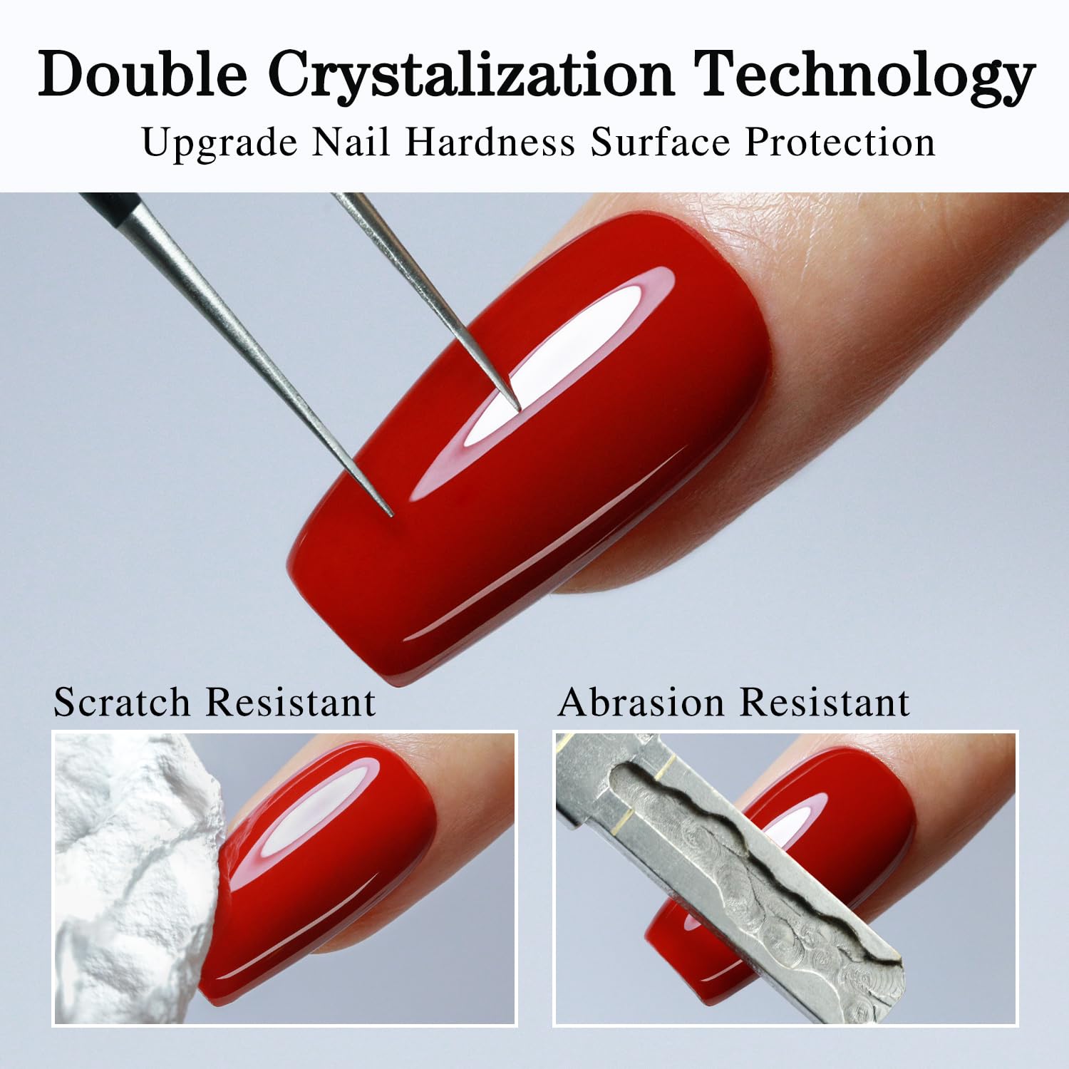 Double Rhythm matte top coat texture close-up showing velvety non-reflective finish