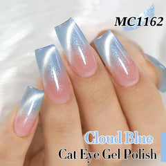 Double Rhythm magnet held over polish demonstrating cat-eye creation benefit