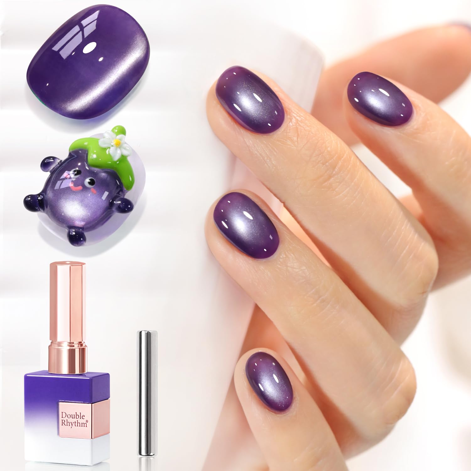 Double Rhythm bottle front view showing midnight purple color and 15ml size benefit