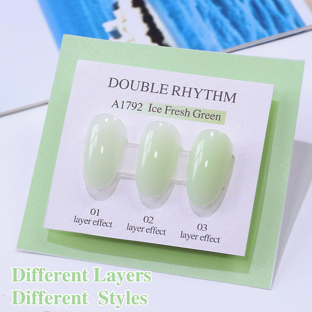 Double Rhythm color swatch wheel showing layered opacity and customizable depth