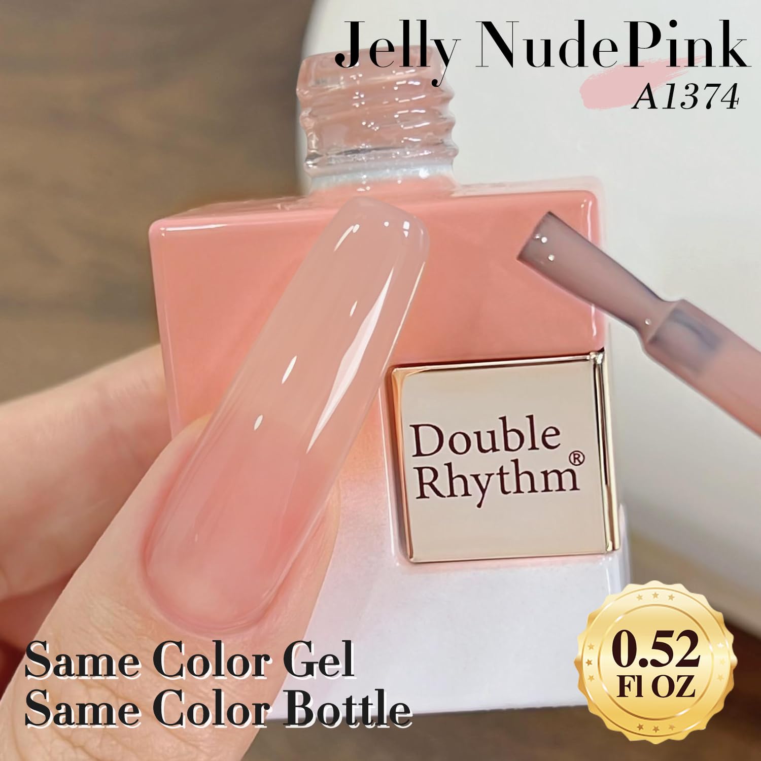 Double Rhythm close-up gel texture highlighting translucent jelly depth