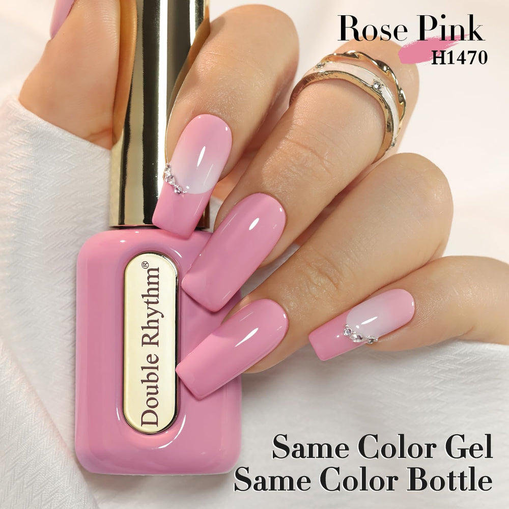 Double Rhythm layered ombre nails demonstrating soft purple gradient and buildable depth