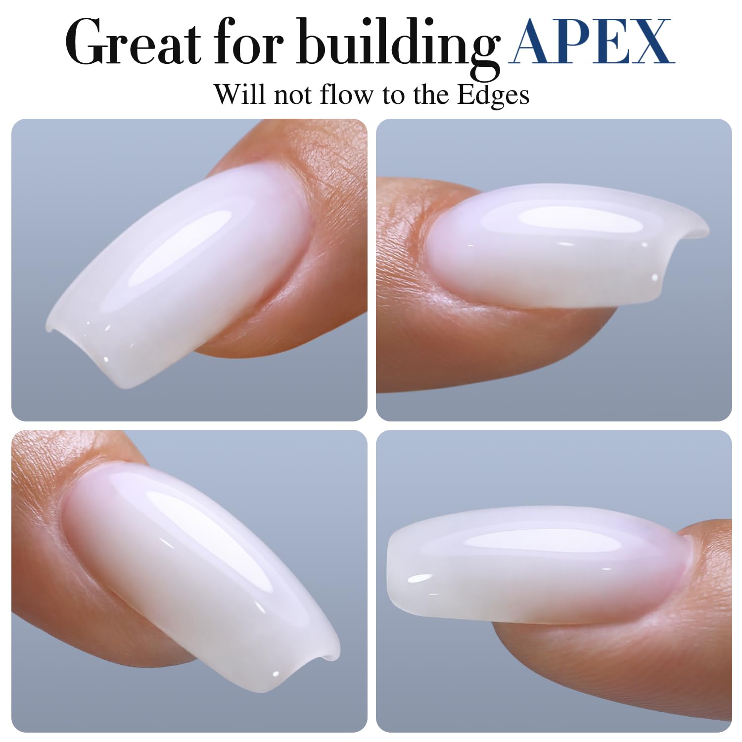 Double Rhythm cured nail surface close-up showing high-gloss durable finish