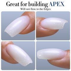 Double Rhythm cured nail surface close-up showing high-gloss durable finish
