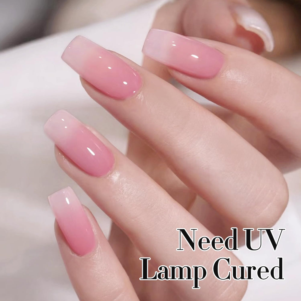 Double Rhythm polish being applied to nail demonstrating easy DIY use