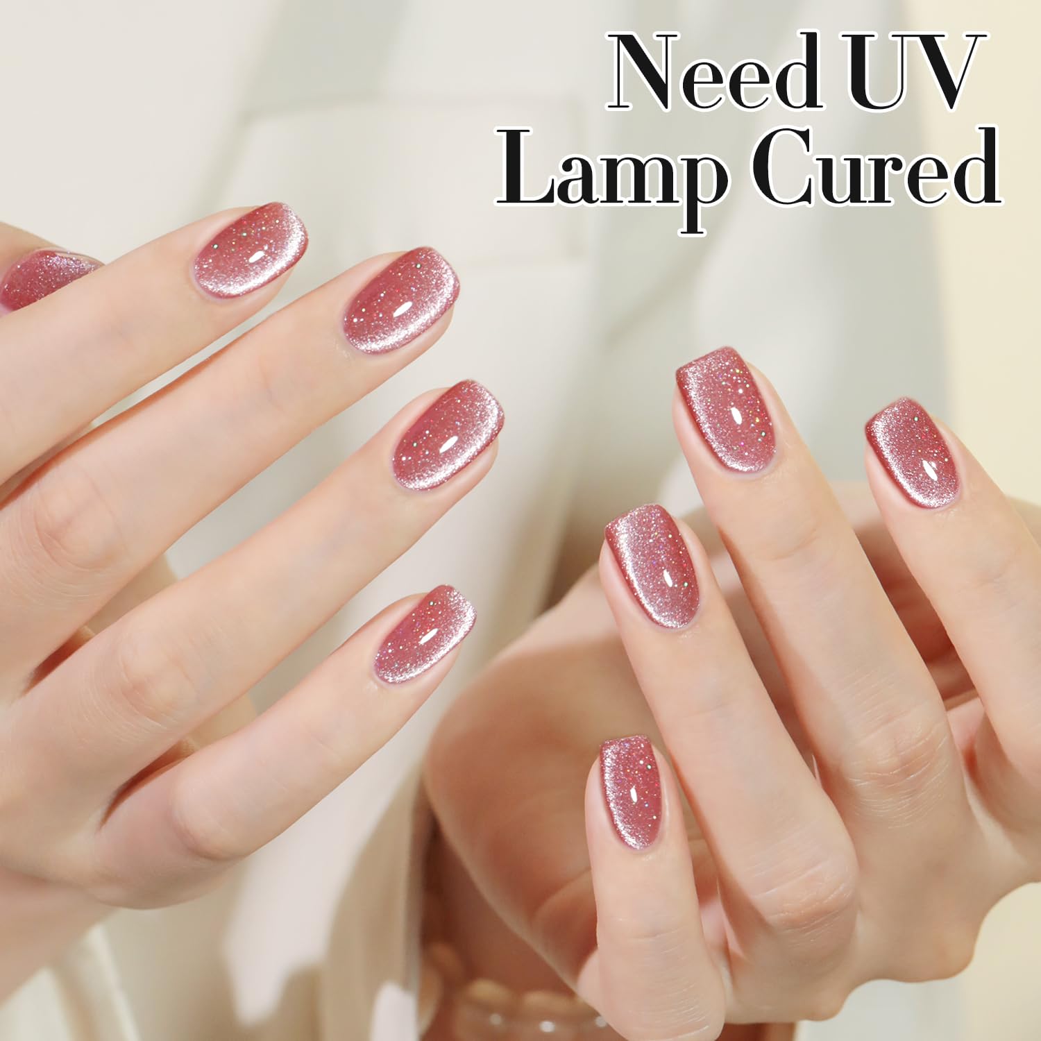 Double Rhythm nail art on dark base illustrating dramatic holographic contrast
