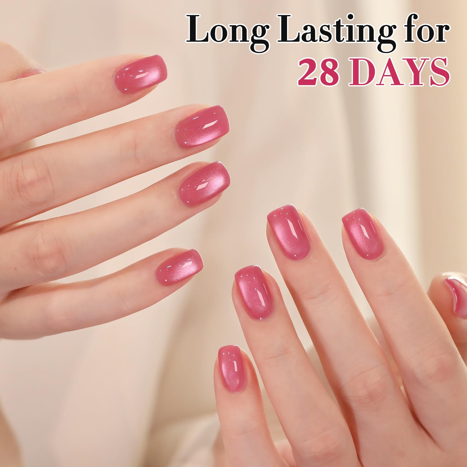 Double Rhythm brush applying polish showing smooth coverage for easy application