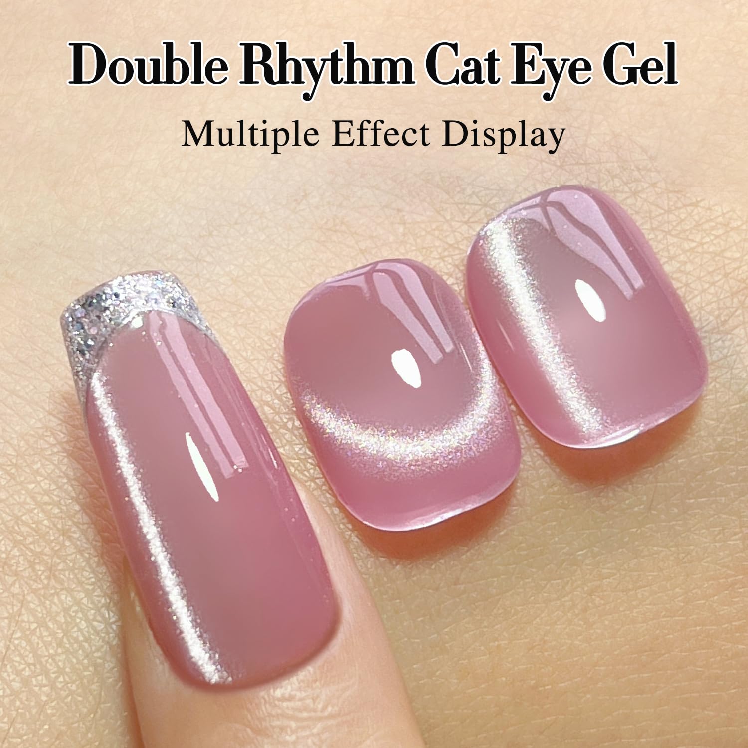 Double Rhythm nail swatch sheet displaying color variations and contrast options