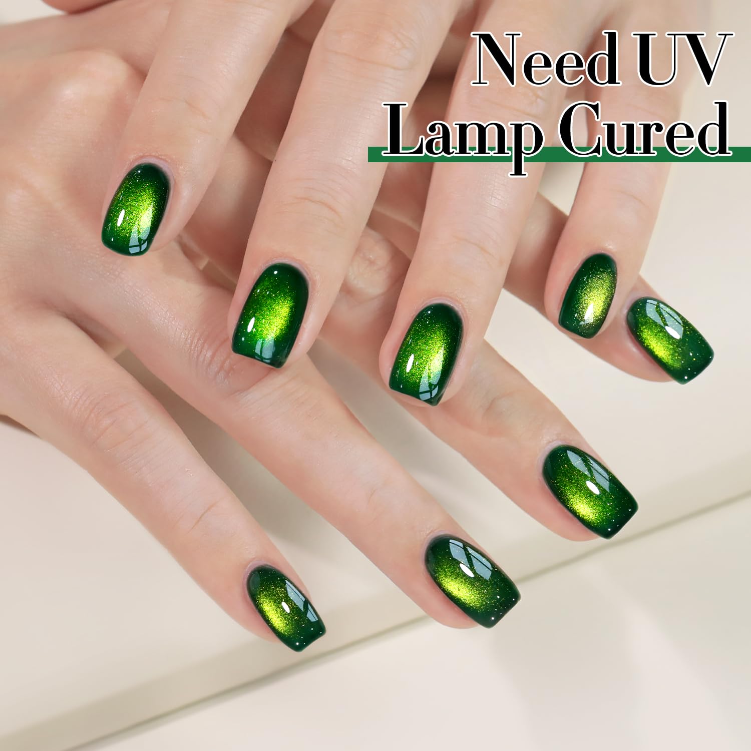 Double Rhythm nail swatch strip displaying holographic shimmer options