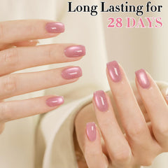 Double Rhythm nail wheel swatches showing layered holographic and jelly effects