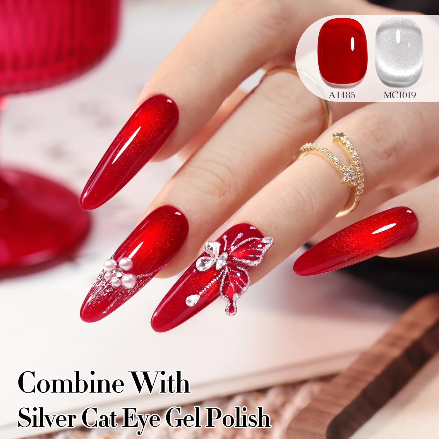 Double Rhythm on nails one thin coat for a sheer natural look