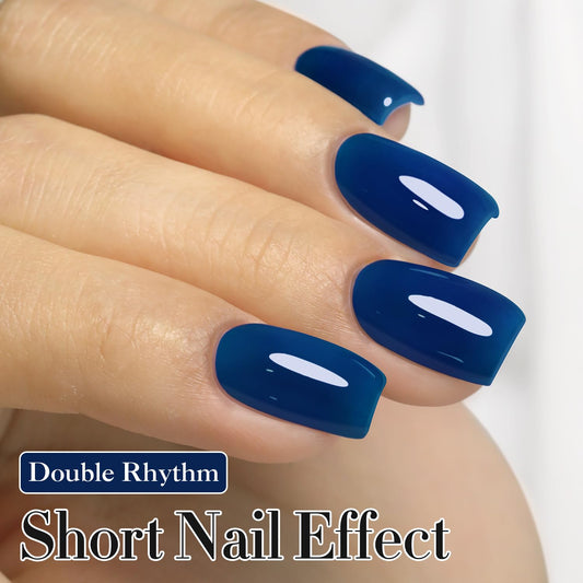Double Rhythm brush and cap showing applicator for smooth, streak-free application