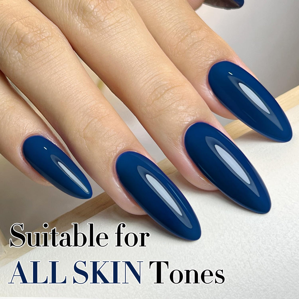 Double Rhythm cured nails with glossy finish demonstrating long-lasting shine