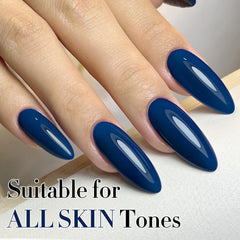 Double Rhythm cured nails with glossy finish demonstrating long-lasting shine