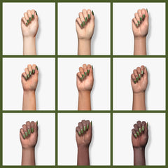 Double Rhythm on model fingers showing salon-quality glossy wear