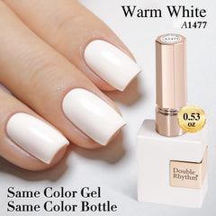 Double Rhythm on model manicured hands highlighting natural elegance