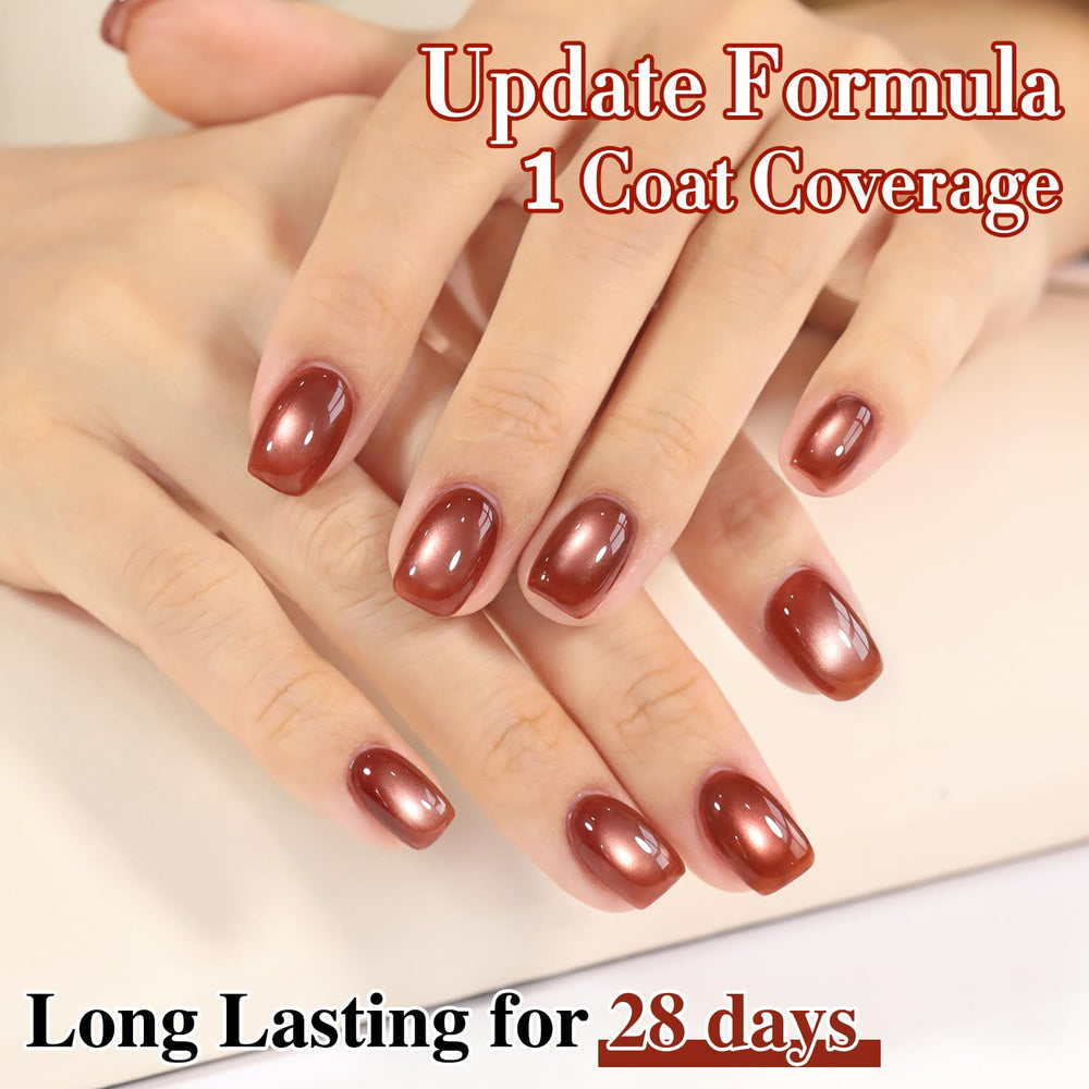 Double Rhythm nail swatch on nude base showing subtle translucent glow