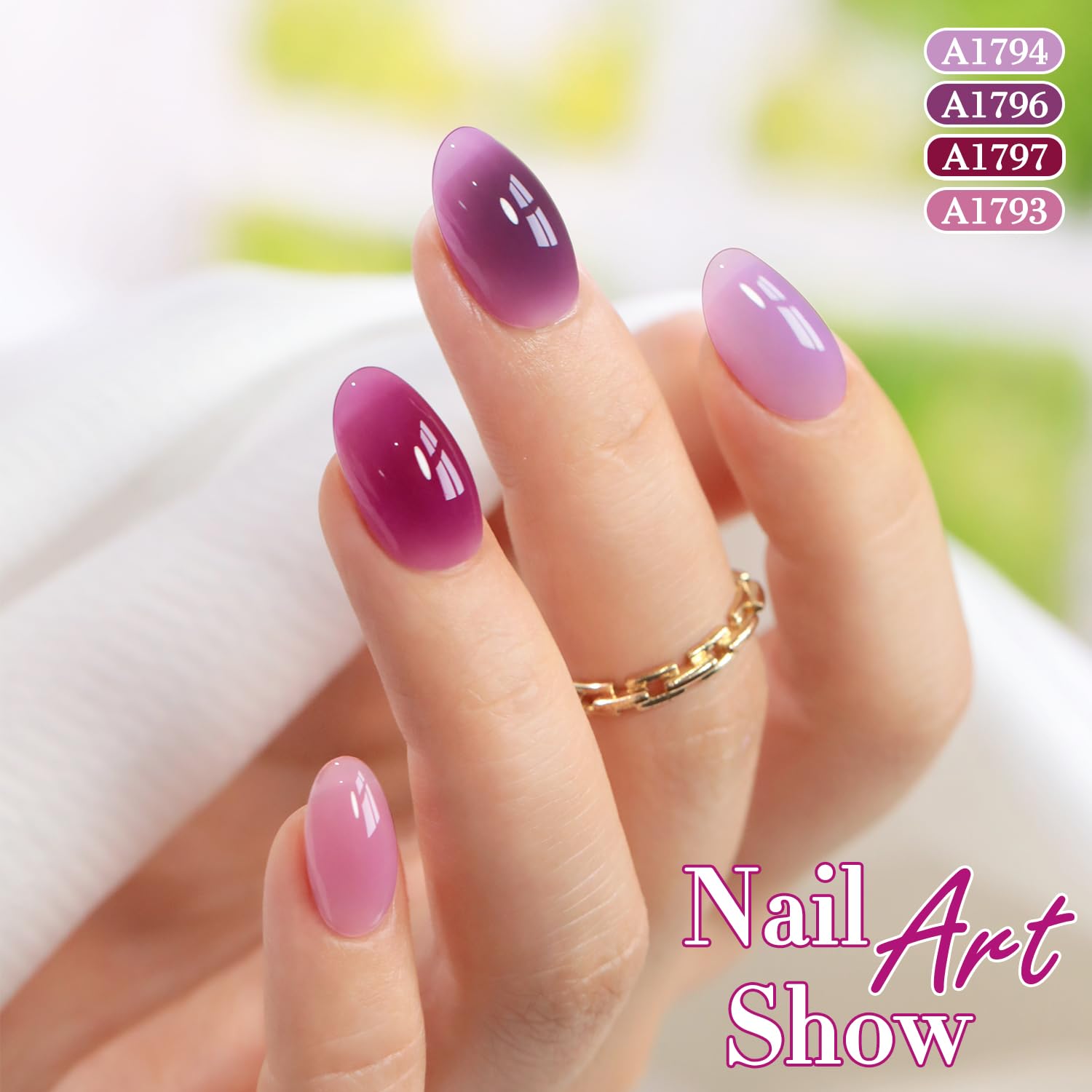 Double Rhythm finished manicure lifestyle image showing subtle, wearable pastel